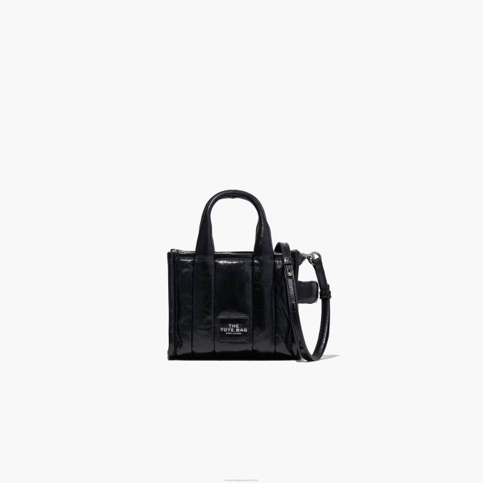 γρ Marc Jacobs η γυαλιστερή τσαλακωμένη μικρο tote TRXP115