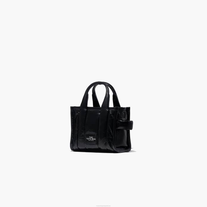 γρ Marc Jacobs η γυαλιστερή τσαλακωμένη μικρο tote TRXP115