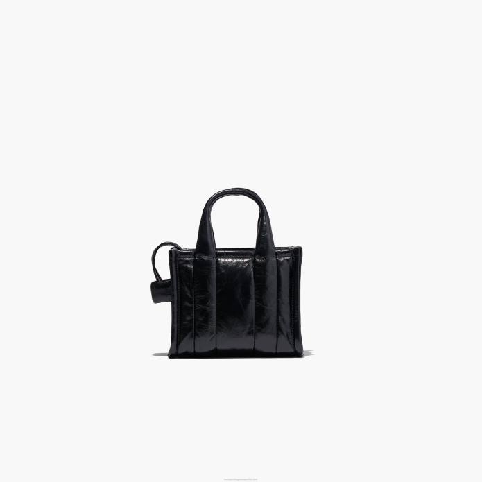 γρ Marc Jacobs η γυαλιστερή τσαλακωμένη μικρο tote TRXP115