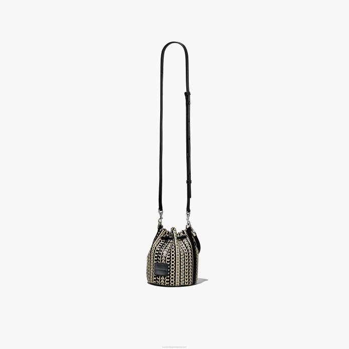 γρ Marc Jacobs η μονόγραμμα δερμάτινη τσάντα micro bucket TRXP140