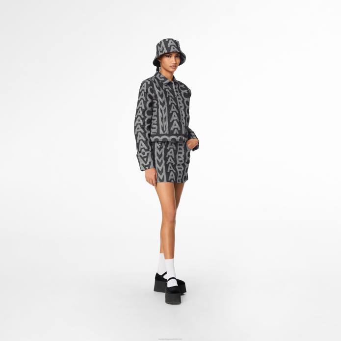 γρ Marc Jacobs η μονόγραμμα τζιν μίνι φούστα TRXP509