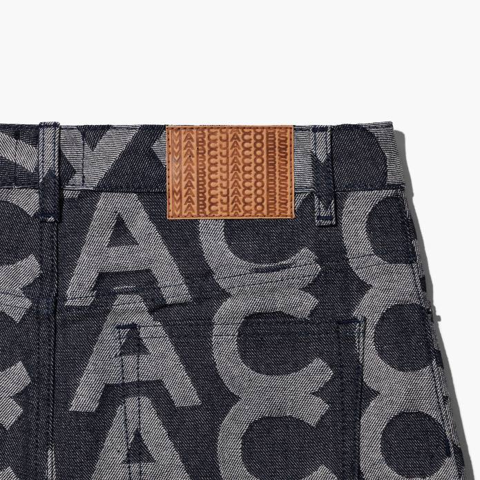 γρ Marc Jacobs η μονόγραμμα τζιν μίνι φούστα TRXP509