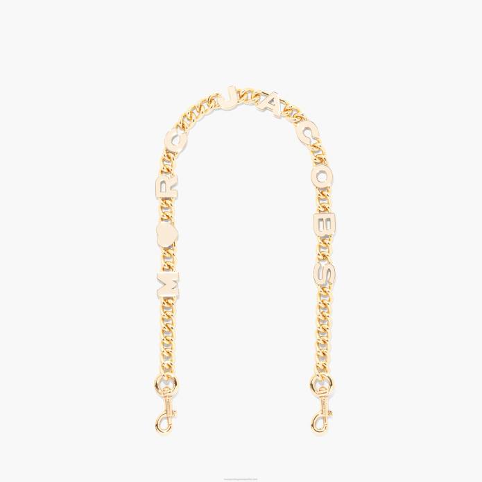 γρ Marc Jacobs ο ιμάντας ώμου της αλυσίδας γοητείας καρδιάς TRXP363