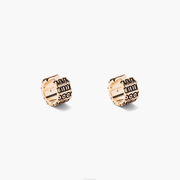 γρ Marc Jacobs τα μονόγραμμα χαραγμένα κρίκους TRXP438