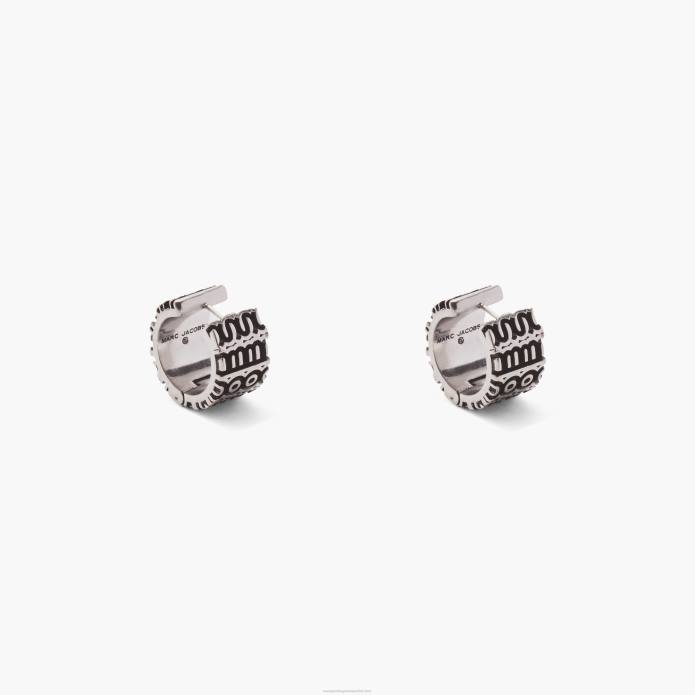γρ Marc Jacobs τα μονόγραμμα χαραγμένα κρίκους TRXP439