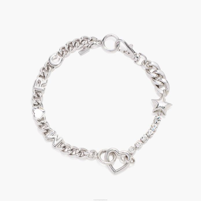 γρ Marc Jacobs το γοητευτικό κολιέ με αλυσίδα καρδιά TRXP417