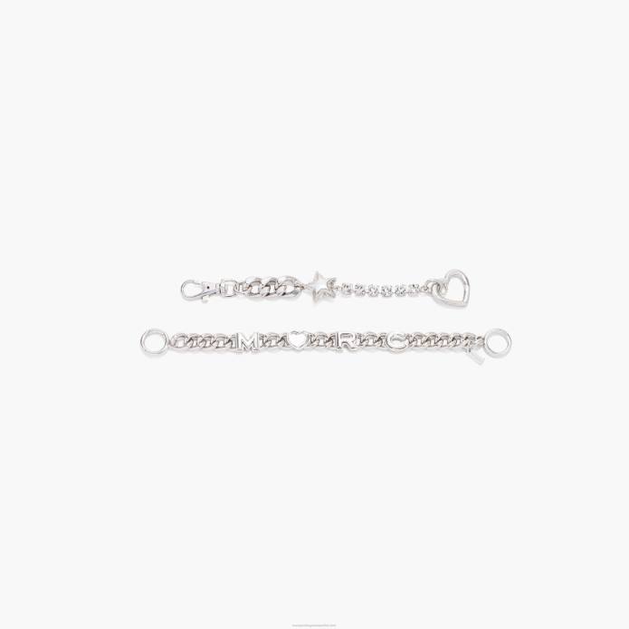 γρ Marc Jacobs το γοητευτικό κολιέ με αλυσίδα καρδιά TRXP417