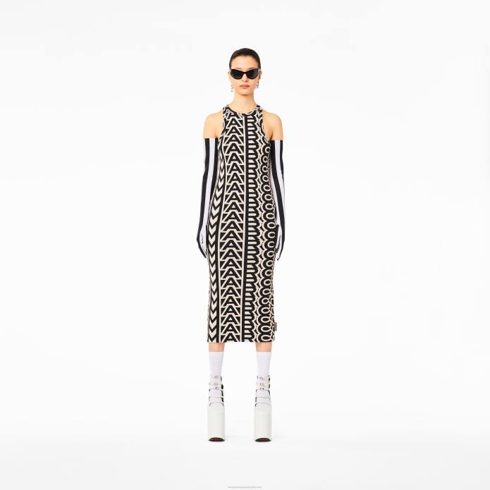 γρ Marc Jacobs το μονόγραμμα racer rib φόρεμα TRXP472