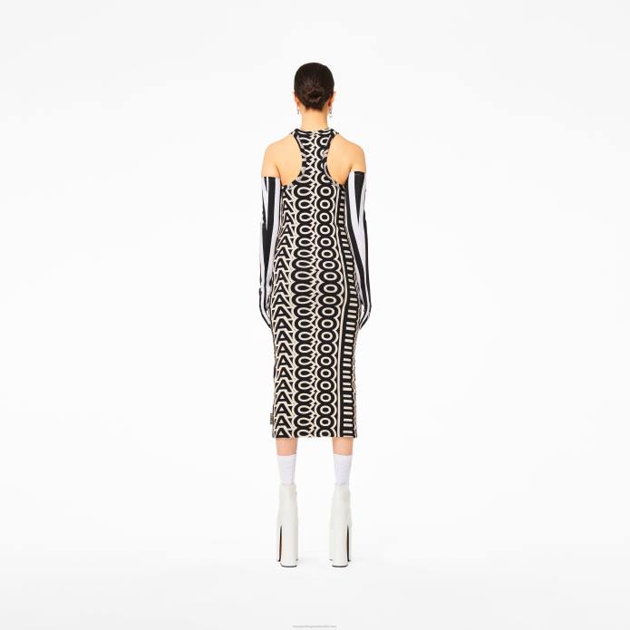 γρ Marc Jacobs το μονόγραμμα racer rib φόρεμα TRXP472