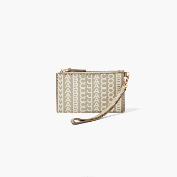 γρ Marc Jacobs το μονόγραμμα δερμάτινο φερμουάρ στο επάνω μέρος TRXP269