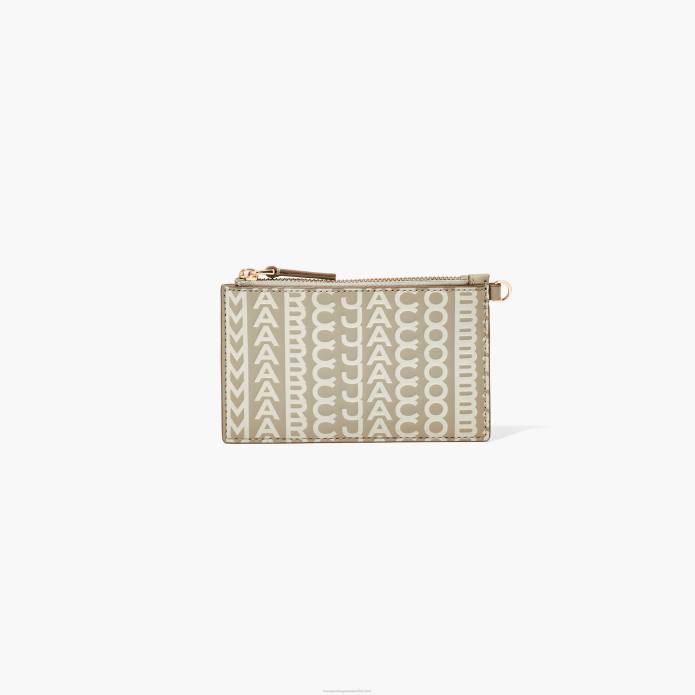 γρ Marc Jacobs το μονόγραμμα δερμάτινο φερμουάρ στο επάνω μέρος TRXP269