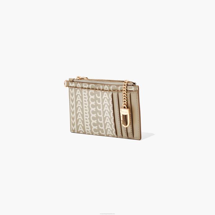 γρ Marc Jacobs το μονόγραμμα δερμάτινο φερμουάρ στο επάνω μέρος TRXP269