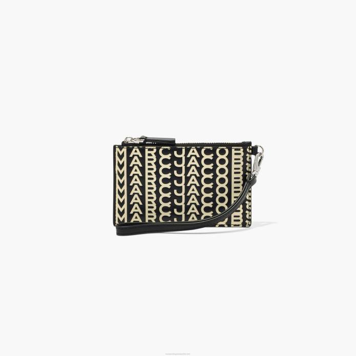 γρ Marc Jacobs το μονόγραμμα δερμάτινο φερμουάρ στο επάνω μέρος TRXP306