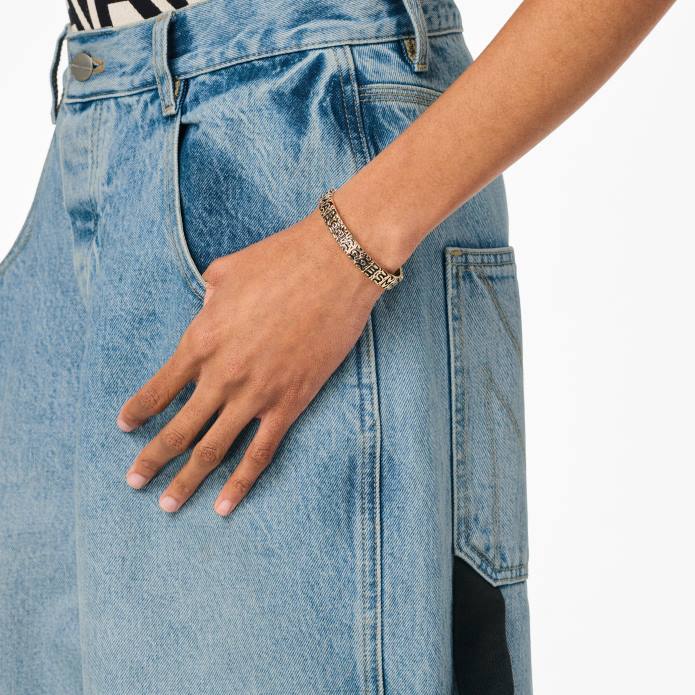 γρ Marc Jacobs το μονόγραμμα χαραγμένο βραχιόλι TRXP423