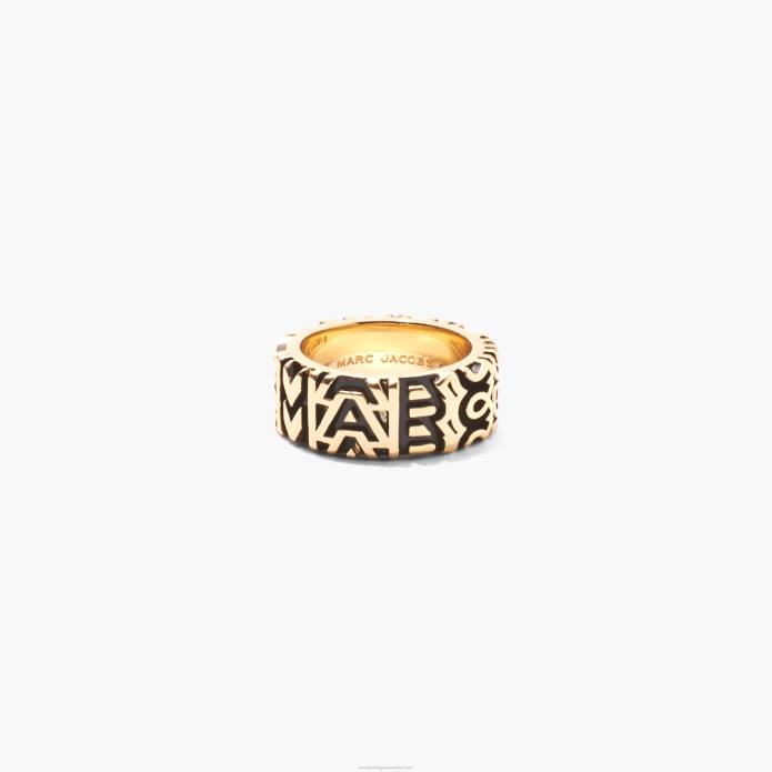 γρ Marc Jacobs το μονόγραμμα χαραγμένο δαχτυλίδι TRXP458