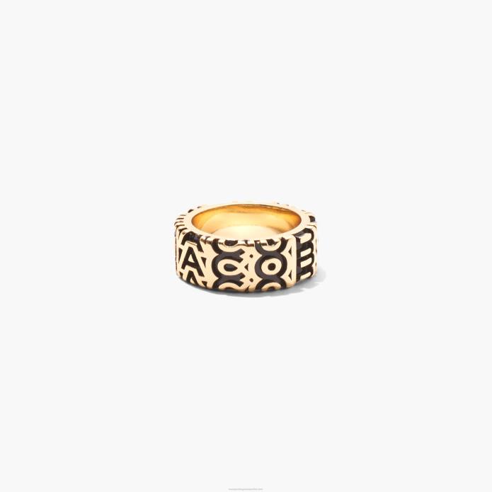 γρ Marc Jacobs το μονόγραμμα χαραγμένο δαχτυλίδι TRXP458