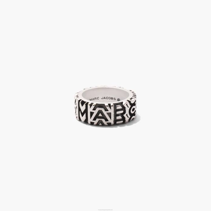 γρ Marc Jacobs το μονόγραμμα χαραγμένο δαχτυλίδι TRXP459