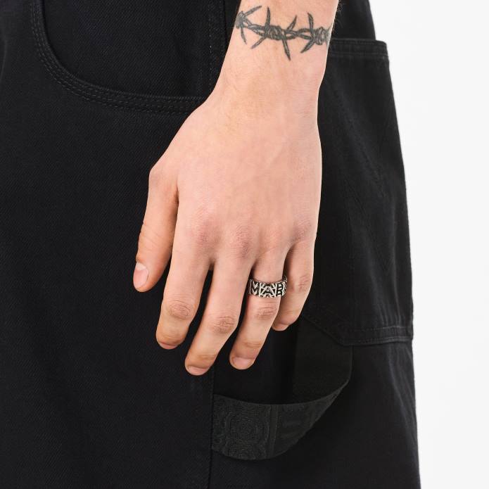 γρ Marc Jacobs το μονόγραμμα χαραγμένο δαχτυλίδι TRXP459